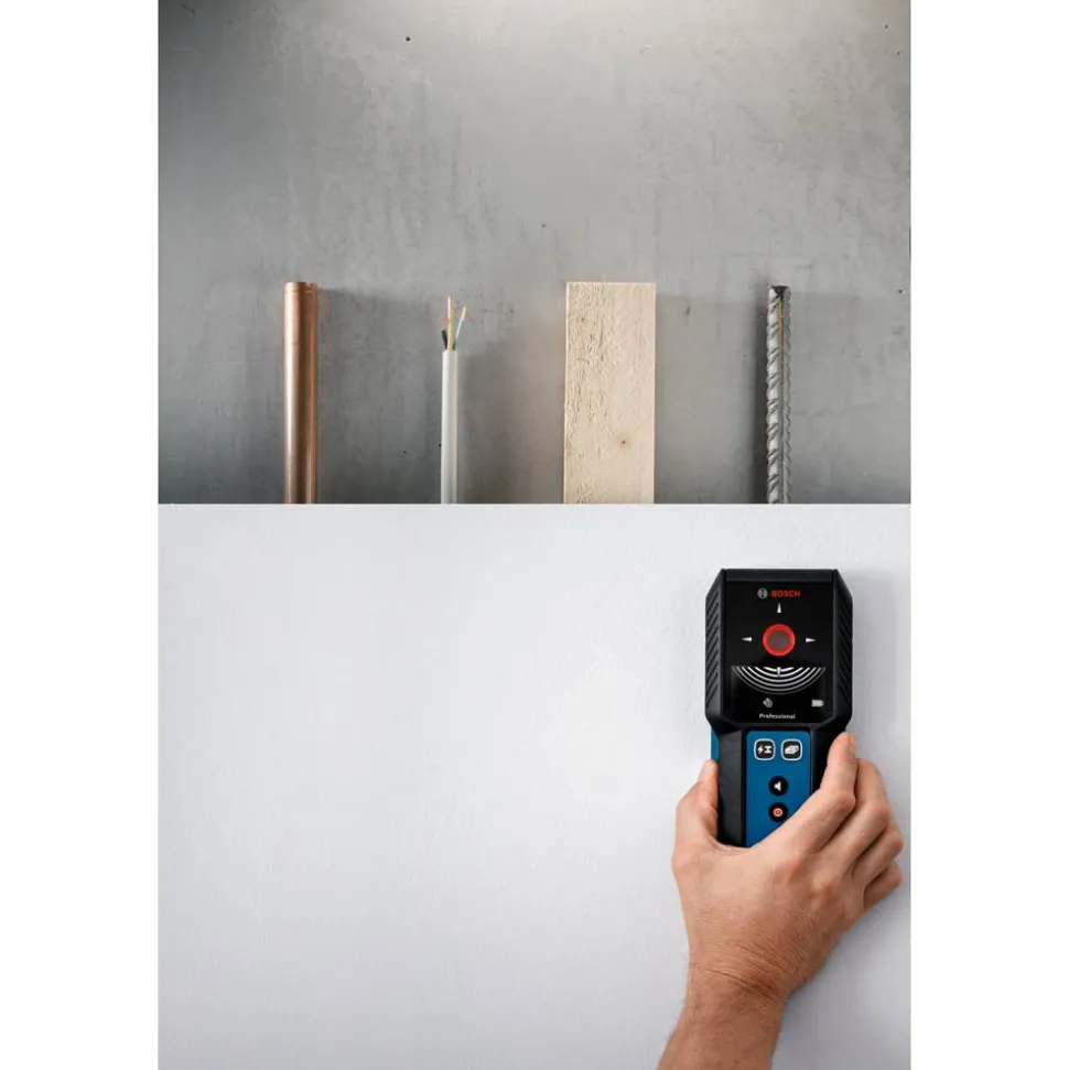 Ortungsgerät 'Professional GMS 120-27' mit Tasche für Strom, Metall und Holz