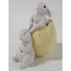Osterhase Hasen mit Ei 10 x 12 cm