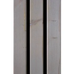 Outdoor-Akustik-Paneel 'HydroLine' Thermo Fichte geölt basaltgrau 2380 x 561 x 25 mm
