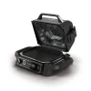 Outdoor-Grill und Smoker 'Woodfire' schwarz 2400 W 46 x 34 x 46 cm