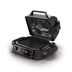 Outdoor-Grill und Smoker 'Woodfire' schwarz 2400 W 46 x 34 x 46 cm