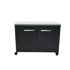 Outdoorküche Edelstahl schwarz 120 x 90 x 67 cm
