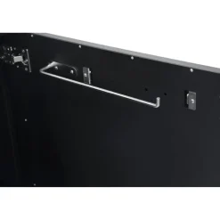 Outdoorküche Edelstahl schwarz 180 x 90 x 67 cm