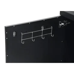 Outdoorküche Edelstahl schwarz 180 x 90 x 67 cm