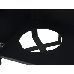 Outdoorküche Edelstahl schwarz 180 x 90 x 67 cm