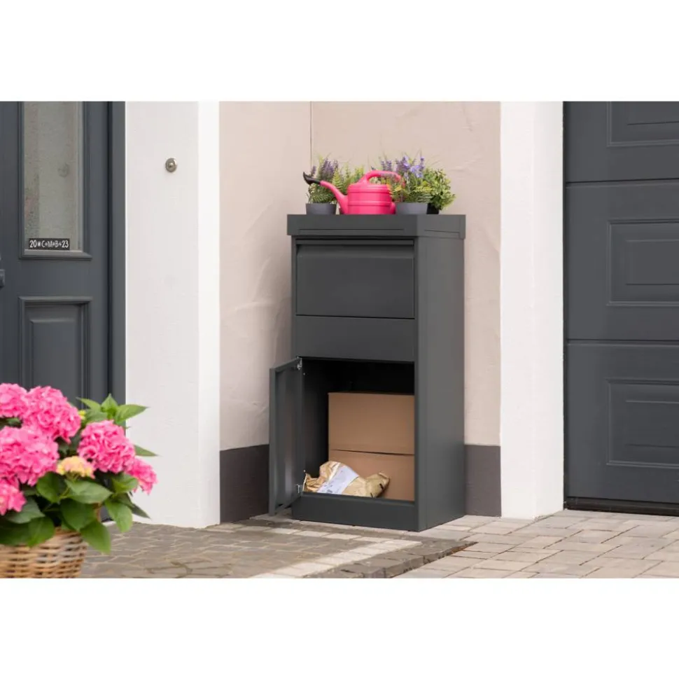 Paketbox 'Piet' anthrazit 50 x 105 x 37 cm