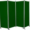 Paravent 4-teilig Bezug Swingtex Polyacryl grün 165 x 228 cm