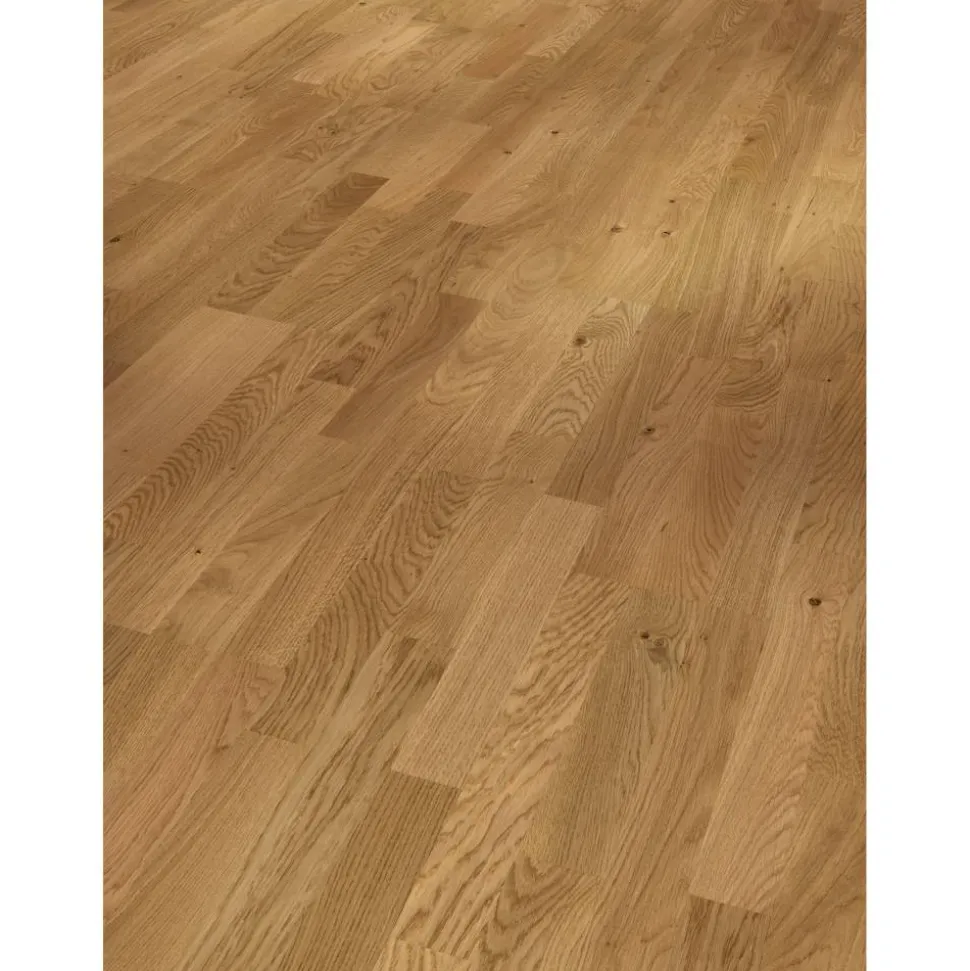 Parkett 'Basic 11-5' Eiche astig lackversiegelt 11,5 mm