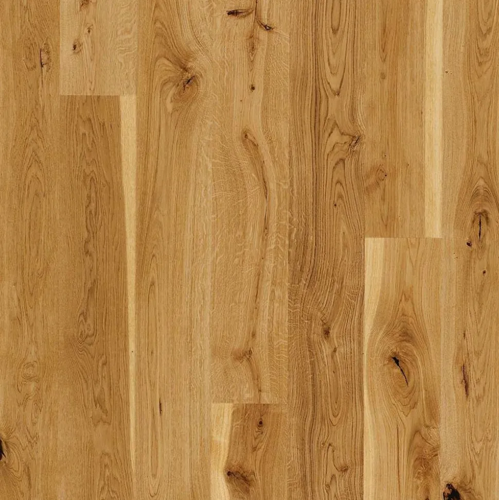 Parkett 'Basic 11-5' Eiche gebürstet braun 11,5 mm