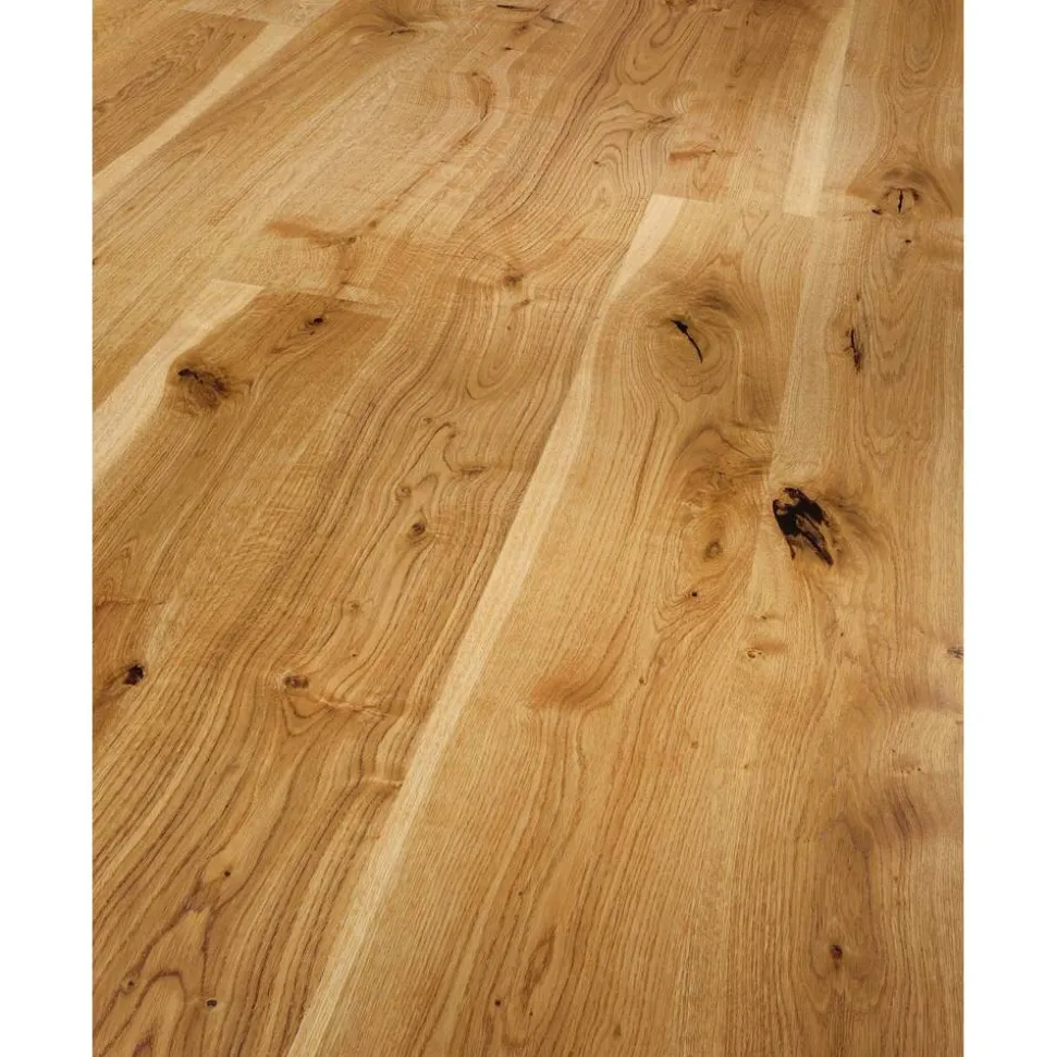 Parkett 'Basic 11-5' Eiche gebürstet braun 11,5 mm