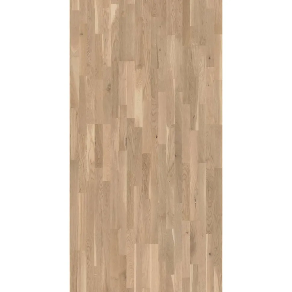 Parkett 'Basic 11-5' Eiche weiß matt weiß 11,5 mm