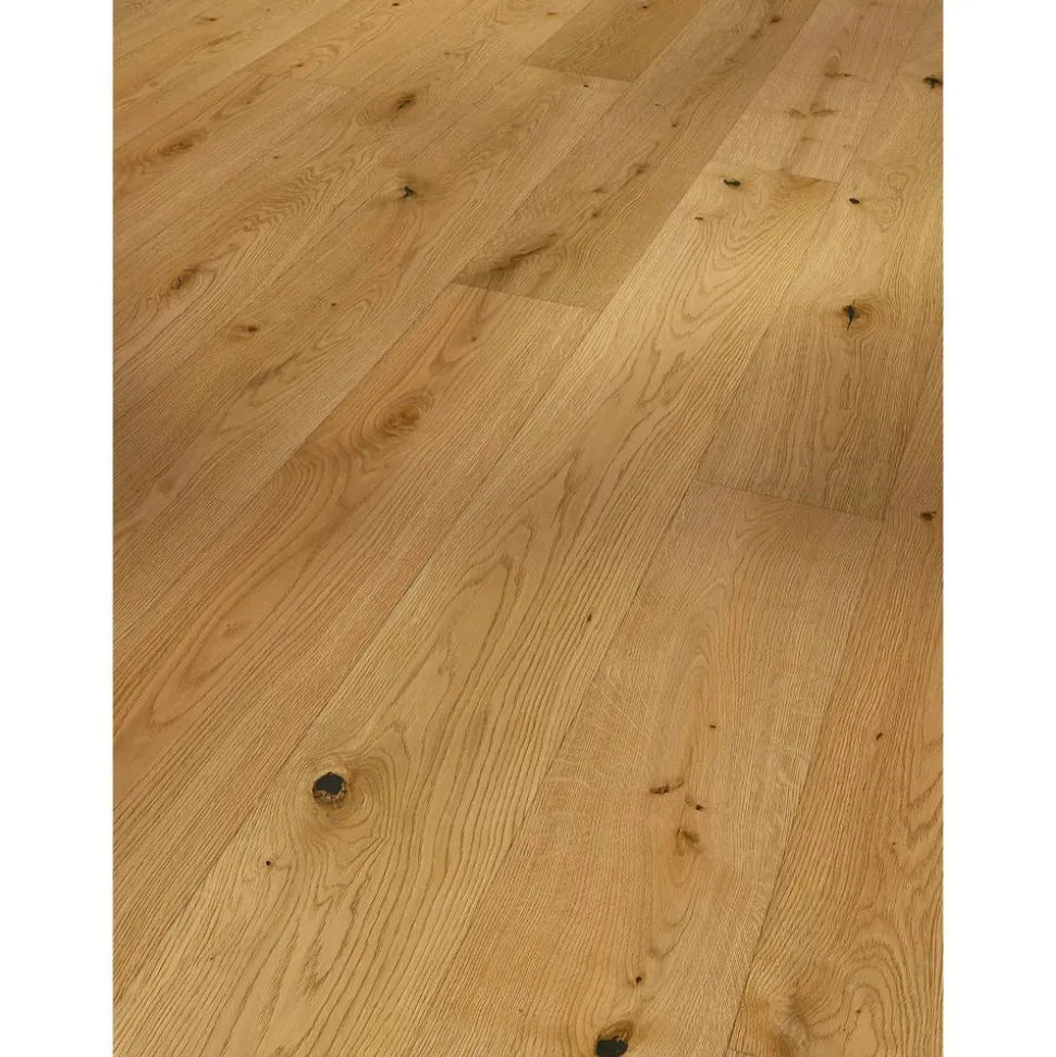 Parkett 'Classic 3060' Eiche naturgeölt plus braun 13 mm