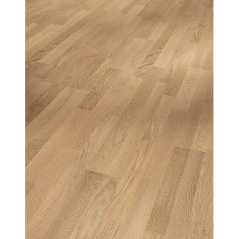 Parkett 'Classic 3060' Eiche Sauvignon geweißt lackversiegelt matt hellbraun 13 mm