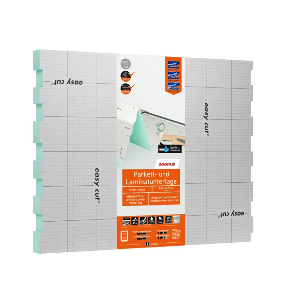 Parkett- und Laminatunterlage 'Aquastop' 5 mm, 0,8 x 6,25 m, 5 m²