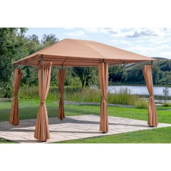 Pavillon 'Bianca' terracottafarben 392 x 293 x 270 cm