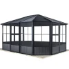 Pavillon 'Charleston' anthrazit 384 x 384 x 281 cm