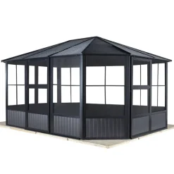 Pavillon 'Charleston' anthrazit 384 x 384 x 281 cm
