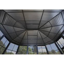 Pavillon 'Charleston' anthrazit 384 x 384 x 281 cm