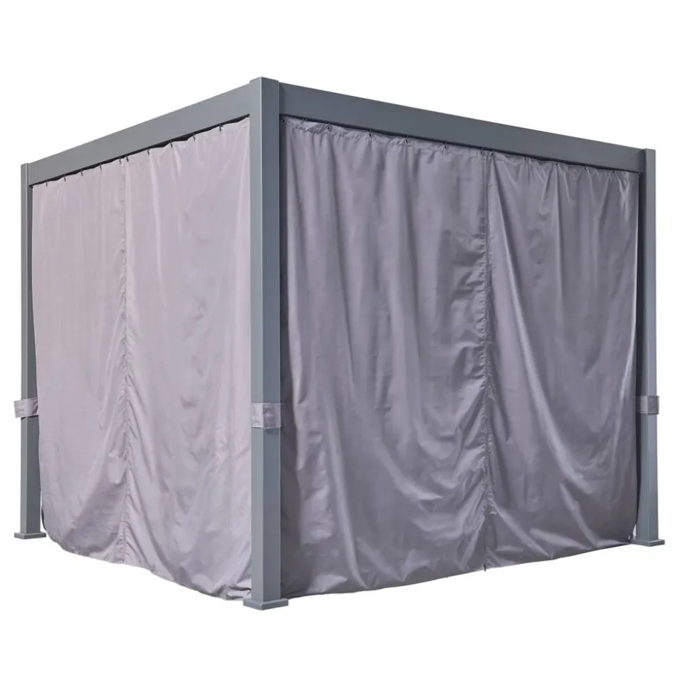 Pavillon 'Daphne' grau/braun 290 x 290 x 240 cm