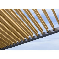 Pavillon 'Daphne' grau/braun 290 x 290 x 240 cm