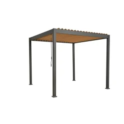Pavillon 'Daphne' grau/braun 290 x 290 x 240 cm
