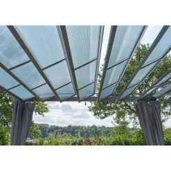 Pavillon 'Eva' grau 300 x 382 x 226 cm