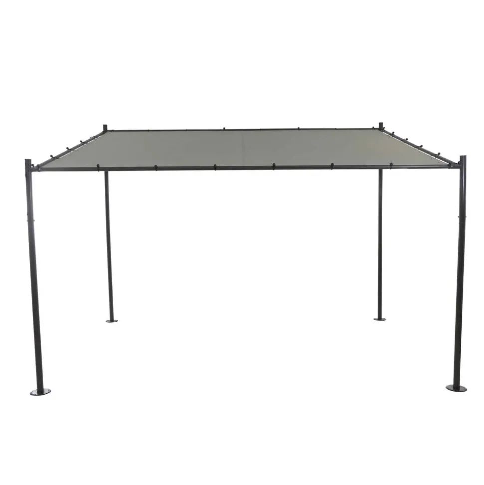 Pavillon 'Levino' hellgrau 300 x 400 cm