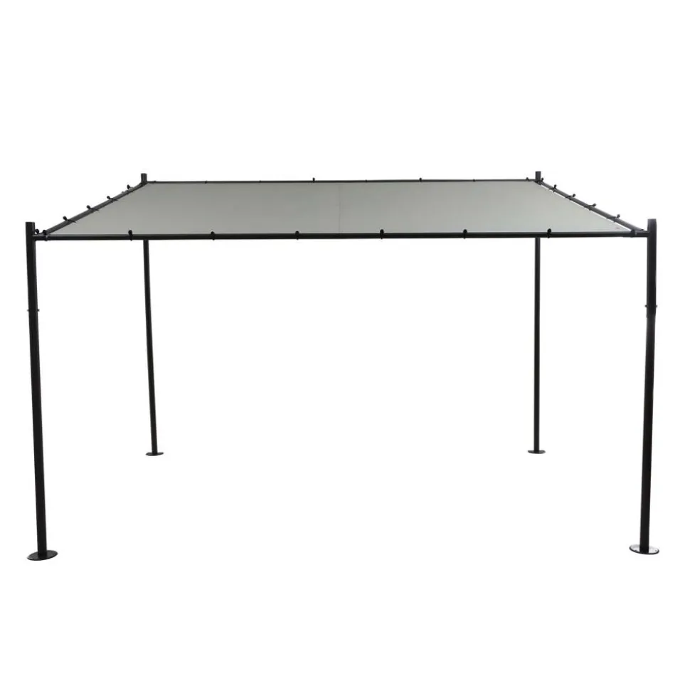 Pavillon 'Levino' hellgrau 300 x 400 cm
