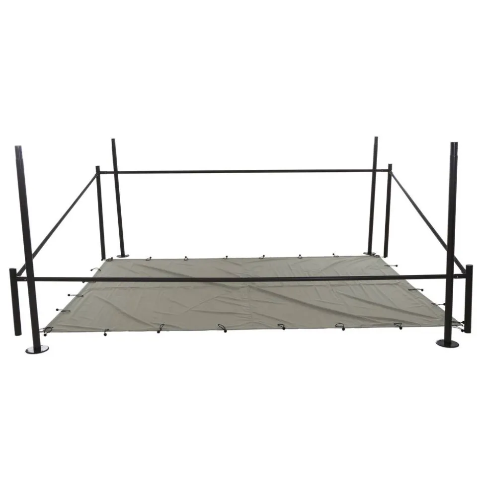 Pavillon 'Levino' hellgrau 300 x 400 cm