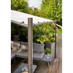 Pavillon 'Levino' hellgrau 300 x 400 cm