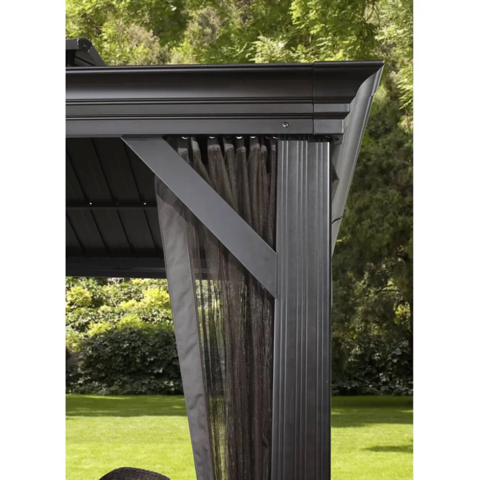 Pavillon 'Messina 10 x 12' anthrazit 298 x 363 x 291 cm