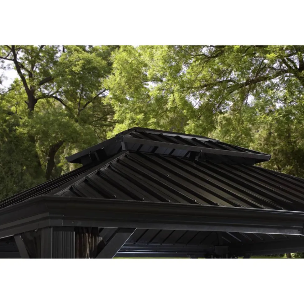 Pavillon 'Messina 10 x 12' anthrazit 298 x 363 x 291 cm