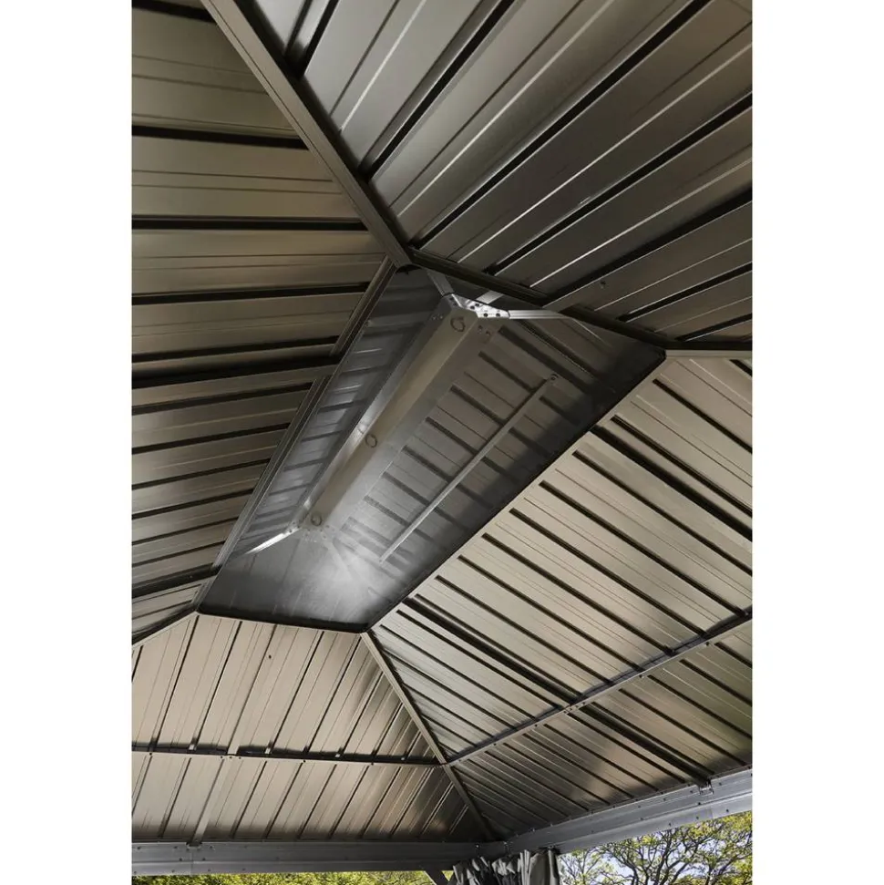Pavillon 'Messina 10 x 12' anthrazit 298 x 363 x 291 cm