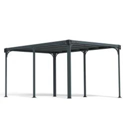 Pavillon 'Milano' anthrazit 309 x 426 cm Polycarbonat grau