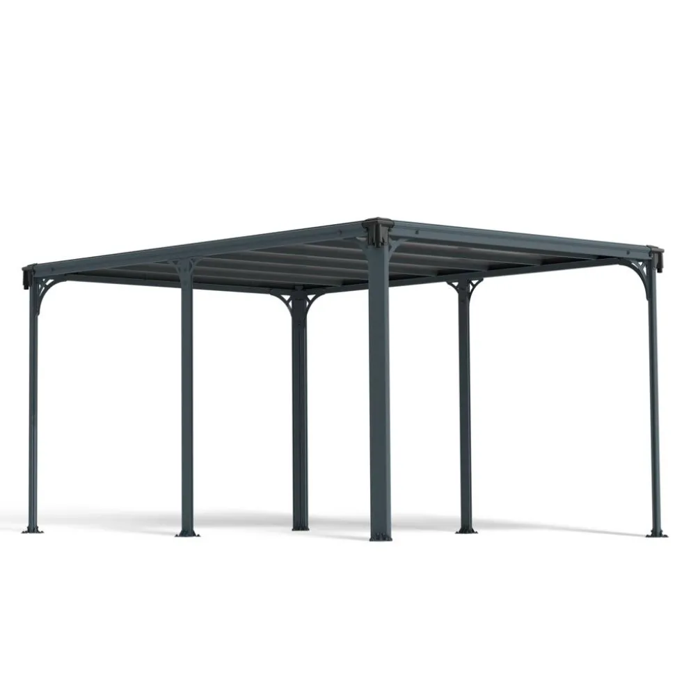Pavillon 'Milano' anthrazit 309 x 426 cm Polycarbonat grau