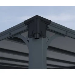 Pavillon 'Milano' anthrazit 309 x 309 cm Polycarbonat grau