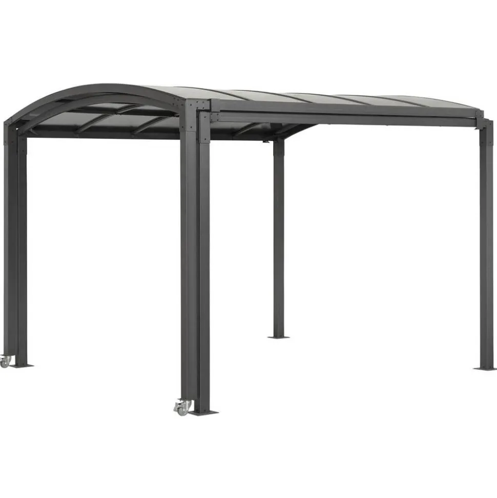 Pavillon 'Zora' grau 290 x 230 x 290 - 560 cm, ausziehbar