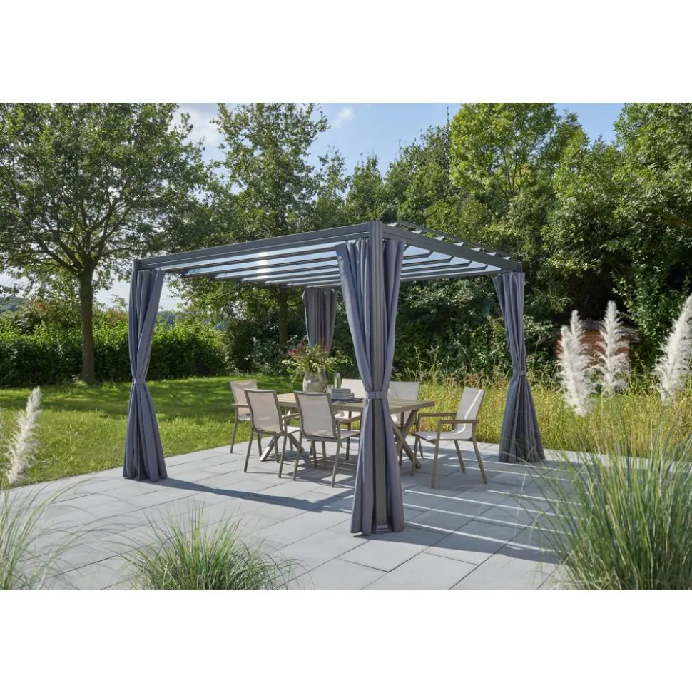 Pavillon 'Eva' grau 300 x 300 x 226 cm