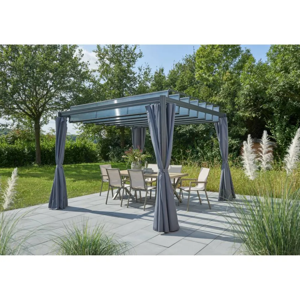 Pavillon 'Eva' grau 300 x 300 x 226 cm