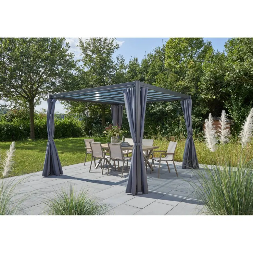 Pavillon 'Eva' grau 300 x 300 x 226 cm