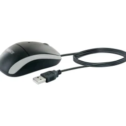 PC-Maus kabelgebunden schwarz rechts/linkshändig