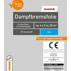PE-Dampfbremsfolie 200 g/m² blau 4 x 5 m