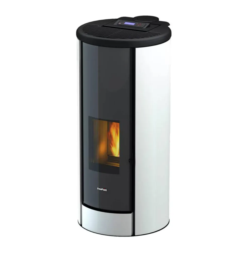 Pelletofen 'Breeze' weiß 52,8 x 114 x 60 cm 2,4 - 9,1 kW, WiFi