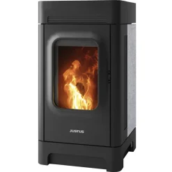 Pelletofen 'Canis' Stahl/Speckstein 6,4 kW