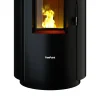 Pelletofen 'Chrome 7' Stahl schwarz 2,5 - 7,7 kW