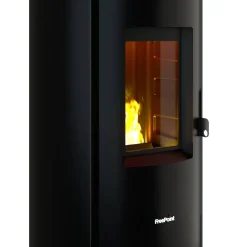 Pelletofen 'Chrome 7' Stahl schwarz 2,5 - 7,7 kW