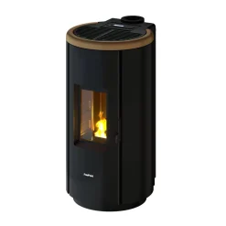 Pelletofen 'Chrome 7' Stahl dark gold 2,5 - 7,7 kW