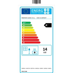 Pelletofen 'Duke 14 Airtight' Stahl schwarz 3,8 - 14 kW