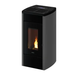 Pelletofen 'Duke 14 Airtight' Stahl titanium 3,8 - 14 kW