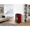 Pelletofen 'Indigo' Stahl schwarz/rot 7 kW